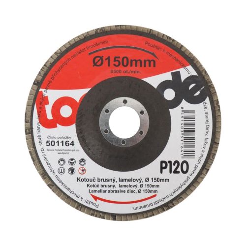 Kotou brusn, lamelov, zrnitost 120, 150 x 22,2 x 2 mm