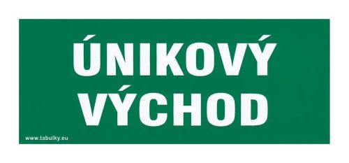 Tabulka - NIKOV VCHOD 210x87mm samolepic