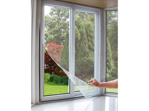 Síť okenní proti hmyzu, 150x180cm, bílá