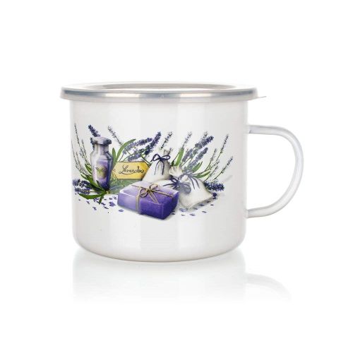 Hrnek smaltovan LAVENDER 0,9 l