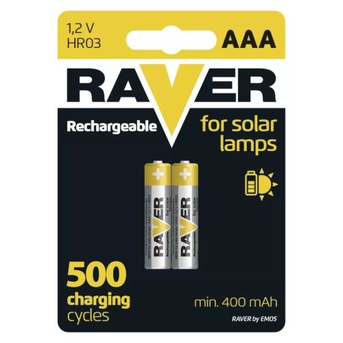 Nabíjecí baterie do solárních lamp RAVER AAA (HR03) 400 mAh
