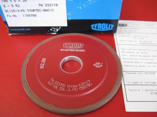 CBN brousc kotou obvodov radiusov 14F1 100X5X4/R2-6-20 BL126-3-PD