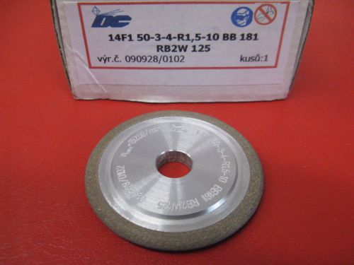 CBN brousc kotou obvodov radiusov 14F1 50X3X4/R1,5-5-10 BB181 RB2W 125